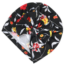 Load image into Gallery viewer, Babymoon Beanie Floral Bow Baby Boy's & Girl's Cap Kids | Toddler Infant Hat | Black