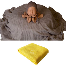 Load image into Gallery viewer, Babymoon Stretchable Textured Bean Bag Layer/Backdrop Photography Prop | Yellow