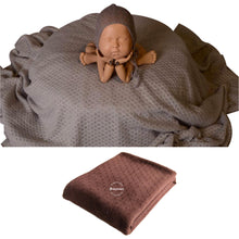 Load image into Gallery viewer, Babymoon Stretchable Textured Bean Bag Layer/Backdrop Photography Prop | Brown