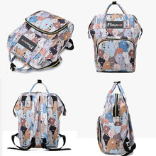 Load image into Gallery viewer, Babymoon Mother Diaper Bag Lightweight Multifunctional Travel Unisex Diaper Backpack - Multi Bear
