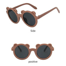 Load image into Gallery viewer, Babymoon Kids Bear Shaped Summer Sunglasses | Goggles | For Girls & Boys | Brown