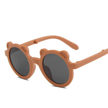 Load image into Gallery viewer, Babymoon Kids Bear Shaped Summer Sunglasses | Goggles | For Girls & Boys | Brown