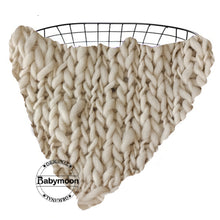 Load image into Gallery viewer, Babymoon | Handspun Layer | Basket Filler | Baby Photography Blanket | Beige