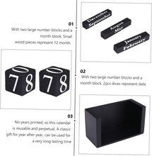 Load image into Gallery viewer, Babymoon Milestone Timeline Wooden Calendar Blocks | Add-ons | Baby Photoshoot Props | Black