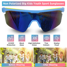 Load image into Gallery viewer, Babymoon Stylish Boys Girls Sports Kids Sunglasses Goggles with Case | Blue
