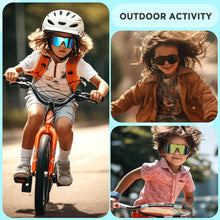 Load image into Gallery viewer, Babymoon Stylish Boys Girls Sports Kids Sunglasses Goggles with Case | Blue