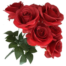 Load image into Gallery viewer, Babymoon Artificial Flowers Bunch | Curled Roses | 7 Head | Home Decoration | Baby Photoshoot Props | Gift Set | Pink