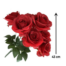 Load image into Gallery viewer, Babymoon Artificial Flowers Bunch | Curled Roses | 7 Head | Home Decoration | Baby Photoshoot Props | Gift Set | Pink