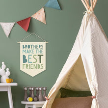 Load image into Gallery viewer, Babymoon Kids Nursery Décor Canvas Banner | Playroom, Bedroom, Wall Art Decoration | Wall Hanging | Flag Banner | Baby Photoshoot Props | Brother