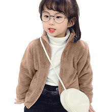 Load image into Gallery viewer, Babymoon Winter Baby Boys & Girls Sweater Kids Jacket Zipper Cardigan | Lightbrown