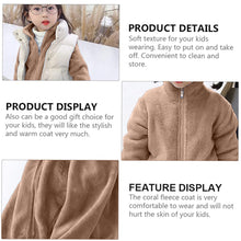 Load image into Gallery viewer, Babymoon Winter Baby Boys & Girls Sweater Kids Jacket Zipper Cardigan | Lightbrown