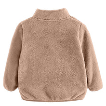 Load image into Gallery viewer, Babymoon Winter Baby Boys & Girls Sweater Kids Jacket Zipper Cardigan | Lightbrown