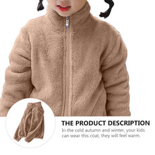 Load image into Gallery viewer, Babymoon Winter Baby Boys & Girls Sweater Kids Jacket Zipper Cardigan | Lightbrown