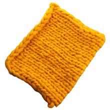 Load image into Gallery viewer, Babymoon Marino Wool Knit Throw Basket Filler Blanket Baby Photography Photoshoot Props | Yellow