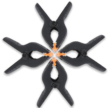 Load image into Gallery viewer, Babymoon 4.7inch/12cm Clamps Clips, Photography Backdrop Support Spring Clamps for Background Muslin, Canvas, Paper, Chromakey Screen, Backdrop Stand, Woodworking, Crafts | Black