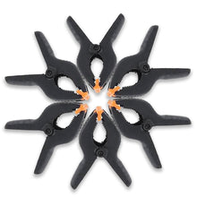 Load image into Gallery viewer, Babymoon 4.7inch/12cm Clamps Clips, Photography Backdrop Support Spring Clamps for Background Muslin, Canvas, Paper, Chromakey Screen, Backdrop Stand, Woodworking, Crafts | Black