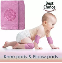 Load image into Gallery viewer, Babymoon Baby Kids Knee Pads AntiSlip Stretchable Knee Cap Elbow Safety - Baby Pink