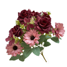 Load image into Gallery viewer, Babymoon Artificial Mix Flowers Bunch | 7 Head | Home Decoration | Baby Photoshoot Props | Gift Set | Pink