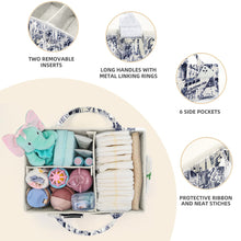 Load image into Gallery viewer, Babymoon Baby Products Caddy Diaper Organiser Bag | Multifunctional Travel Diaper Backpack Baby Wipes Felt Storage, Nursery, Foldable and Portable