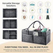 Load image into Gallery viewer, Babymoon Baby Products Caddy Diaper Organiser Bag | Multifunctional Travel Diaper Backpack Baby Wipes Felt Storage, Nursery, Foldable and Portable