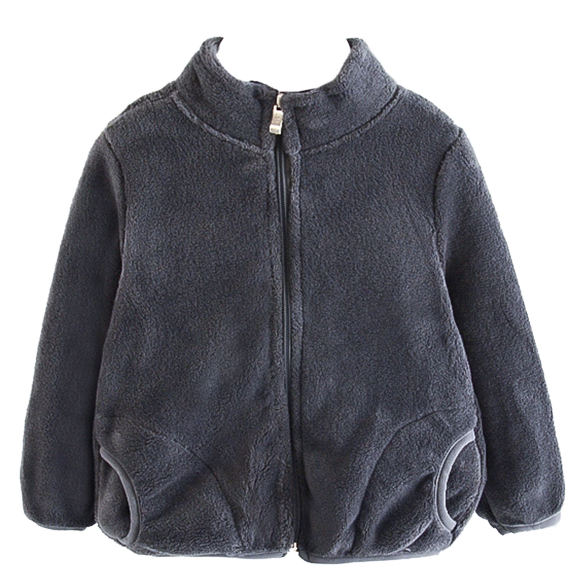 Buy Wholesale Fleece Jacket In Contrasting Color - Aqua Blue