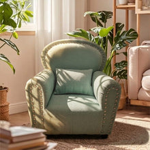 Load image into Gallery viewer, Babymoon Rivet Wooden Sofa | Photoshoot Prop | Green