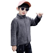 Load image into Gallery viewer, Babymoon Winter Baby Boys & Girls Sweater Kids Jacket Zipper Cardigan | Grey