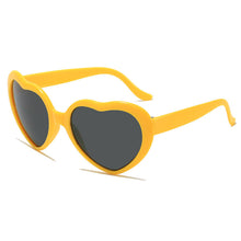 Load image into Gallery viewer, Babymoon Kids Heart Shaped Summer Sunglasses | Goggles | For Girls & Boys | Yellow