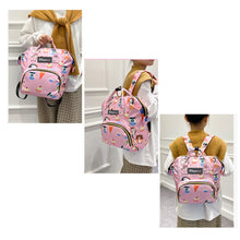 Load image into Gallery viewer, Babymoon Mother Diaper Bag Lightweight Multifunctional Travel Unisex Diaper Backpack - Pink Icecream