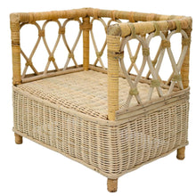 Load image into Gallery viewer, Babymoon Rustic Cane King Sofa | Wooden Properties | Baby Photography Props