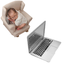 Load image into Gallery viewer, Babymoon Miniature Laptop Baby Photography Photoshoot Props