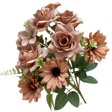 Load image into Gallery viewer, Babymoon Artificial Mix Flowers Bunch | 7 Head | Home Decoration | Baby Photoshoot Props | Gift Set | Pink