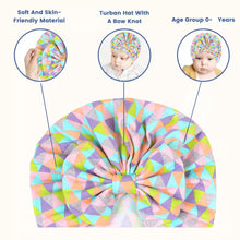 Load image into Gallery viewer, Babymoon Beanie Floral Bow Baby Boy's & Girl's Cap Kids | Toddler Infant Hat | Multi