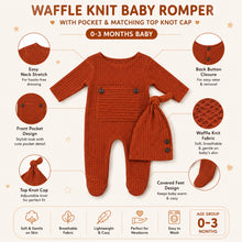 Load image into Gallery viewer, Babymoon Stretchable Bodysuit & Cap New Born Outfits Costumes | Caramel | 0-1 Month