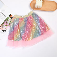 Load image into Gallery viewer, Babymoon Set of 2 Glittering Princess Girl’s Tutu Skirt with Headband | Baby Photoshoot Props | 3-8 years | Multi
