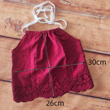 Load image into Gallery viewer, Babymoon Cotton Spaghetti Embroidery Baby Girl’s Frock Dress | Baby Photoshoot Props | Maroon
