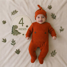 Load image into Gallery viewer, Babymoon Stretchable Bodysuit & Cap New Born Outfits Costumes | Caramel | 0-1 Month