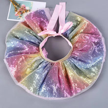 Load image into Gallery viewer, Babymoon Set of 2 Glittering Princess Girl’s Tutu Skirt with Headband | Baby Photoshoot Props | 3-8 years | Multi