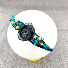 Load image into Gallery viewer, Babymoon Baby Girl's Designer Floral Headband | Girls Hair Accessories | Green Blue