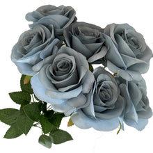 Load image into Gallery viewer, Babymoon Artificial Flowers Bunch | Curled Roses | 7 Head | Home Decoration | Baby Photoshoot Props | Gift Set | Pink