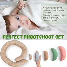 Load image into Gallery viewer, Babymoon Moon & Round Posing Pillow Photoshoot Prop - Multicolor