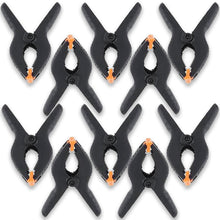Load image into Gallery viewer, Babymoon 4.7inch/12cm Clamps Clips, Photography Backdrop Support Spring Clamps for Background Muslin, Canvas, Paper, Chromakey Screen, Backdrop Stand, Woodworking, Crafts | Black