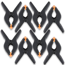 Load image into Gallery viewer, Babymoon 4.7inch/12cm Clamps Clips, Photography Backdrop Support Spring Clamps for Background Muslin, Canvas, Paper, Chromakey Screen, Backdrop Stand, Woodworking, Crafts | Black