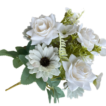 Load image into Gallery viewer, Babymoon Artificial Mix Flowers Bunch | 7 Head | Home Decoration | Baby Photoshoot Props | Gift Set | Pink