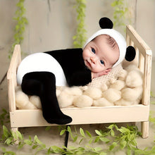 Load image into Gallery viewer, Babymoon | Set of 2 | Panda Romper Bodysuit with Hat | Baby Photography Props | Costumes