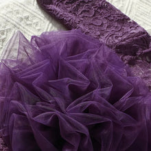 Load image into Gallery viewer, Babymoon Set of 2 | Fluffy Romper & Hairband | Baby Photoshoot Props Costumes | Purple | 0-1 Month