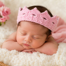 Load image into Gallery viewer, Babymoon Crown Headwear New Born Baby Photography Shoot Props Costumes - Pink