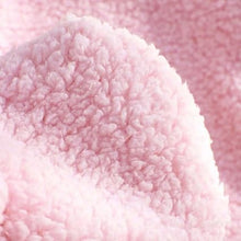 Load image into Gallery viewer, Babymoon Set of 2 | Fleece Suit with Infant Baby Bear Cap Hat | Baby Photography Props Costume | Baby Gift Set | 0-3 Months | Pink