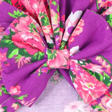 Load image into Gallery viewer, Babymoon Beanie Floral Bow Baby Boy's & Girl's Cap Kids | Toddler Infant Hat | Purple