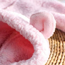 Load image into Gallery viewer, Babymoon Set of 2 | Fleece Suit with Infant Baby Bear Cap Hat | Baby Photography Props Costume | Baby Gift Set | 0-3 Months | Pink